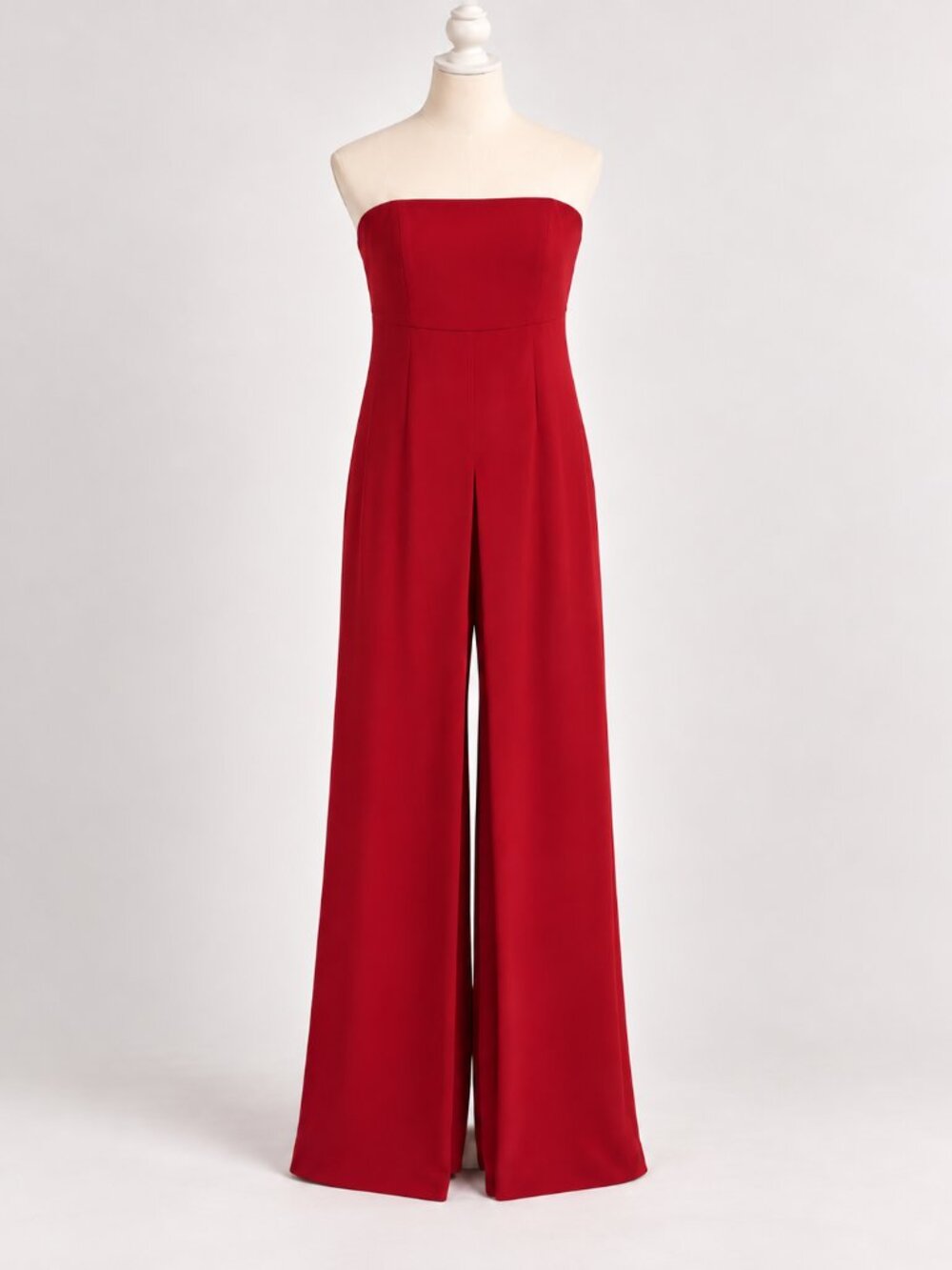 Halston Heritage elegant red wide-leg jumpsuit, women’s size 4